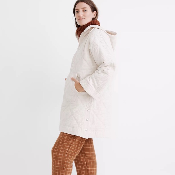 Madewell Quilted Popover Hoodie Jacket - Picture 4 of 7
